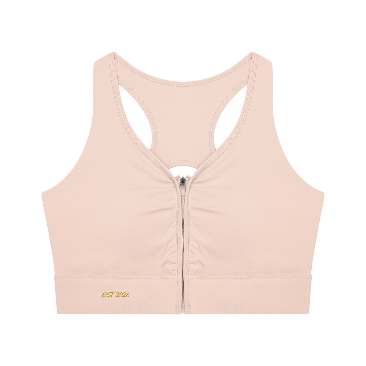 Women’s Cropped Zip Yoga Sports Bra