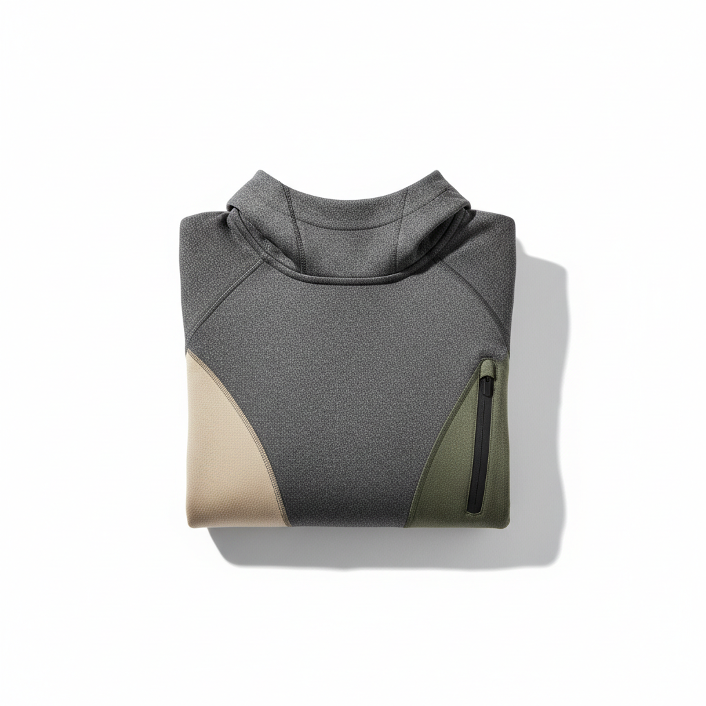 Women’s Cropped Lace-Panel Hoodie
